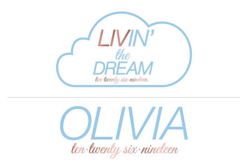 Cloud Themed Bat Mitzvah Logo