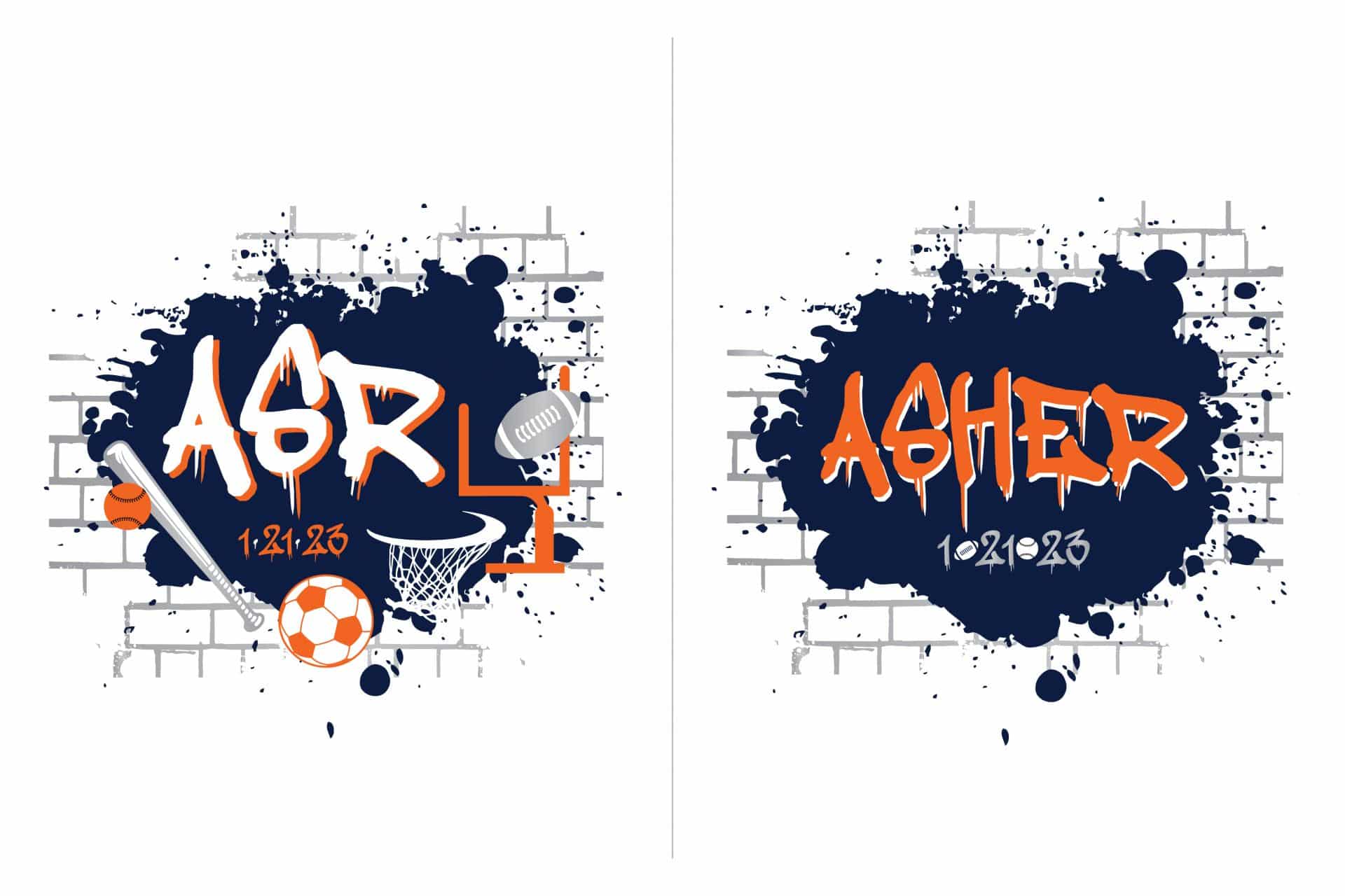 Sports Themed Bar Mitzvah Logo