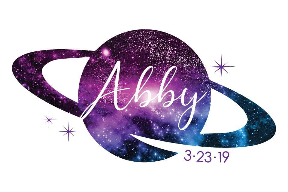 Galaxy Themed Bat Mitzvah Logo