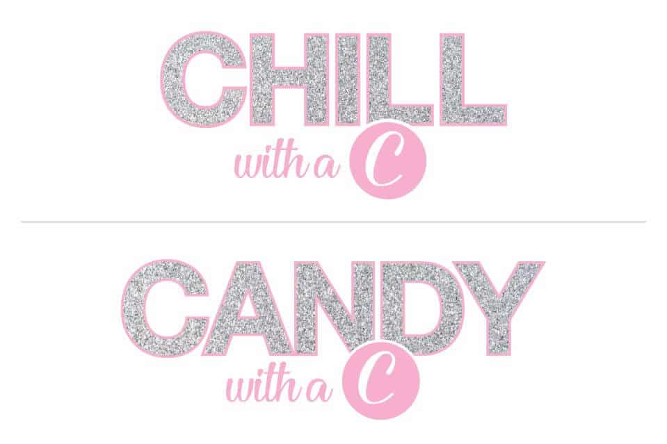 Bat Mitzvah Slogan Logo with Glitter