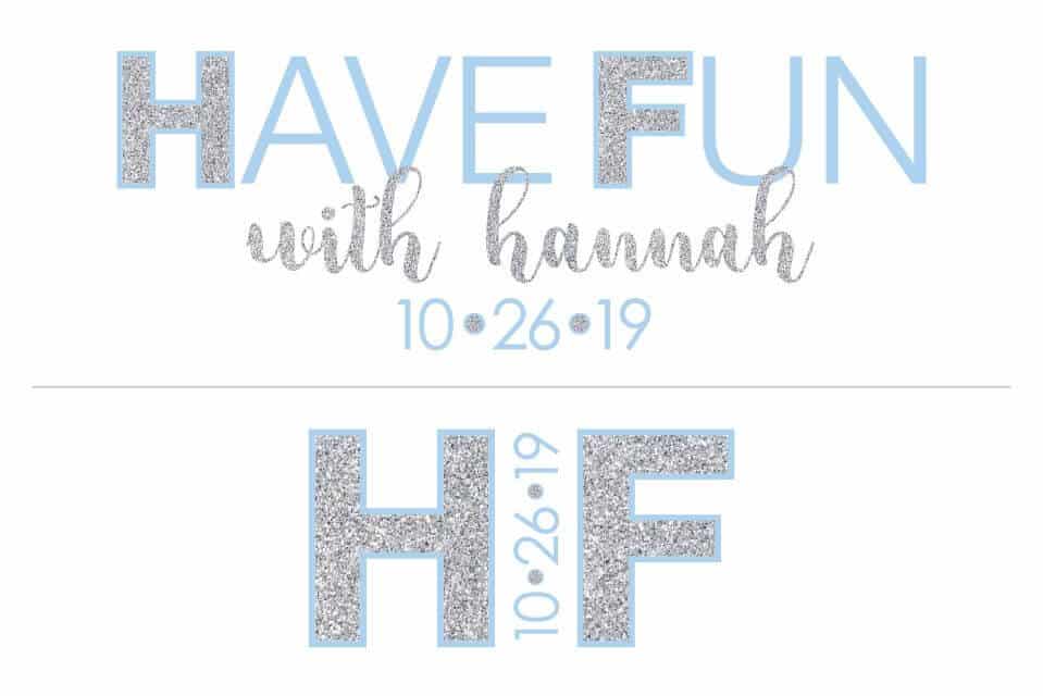 Bat Mitzvah Monogram and Slogan Logo