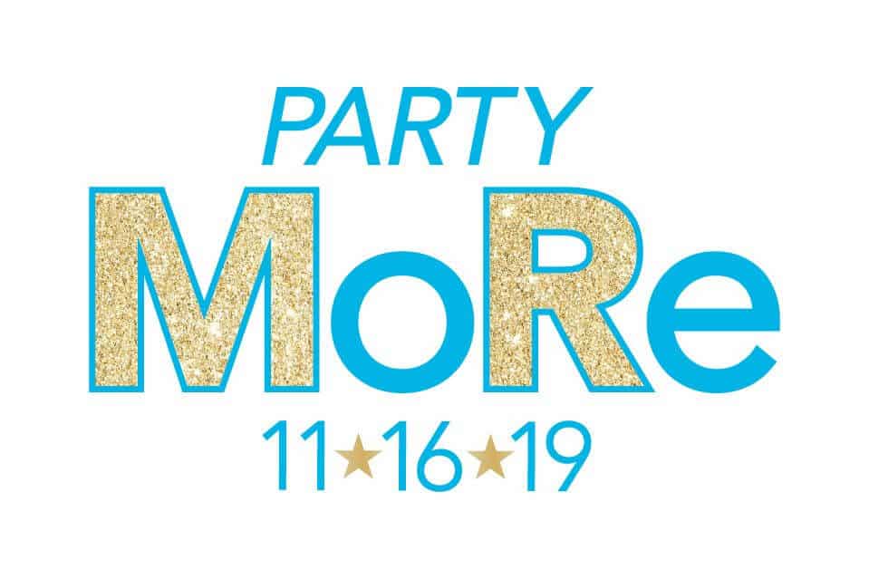 Glitter Bat Mitzvah Logo with Stars