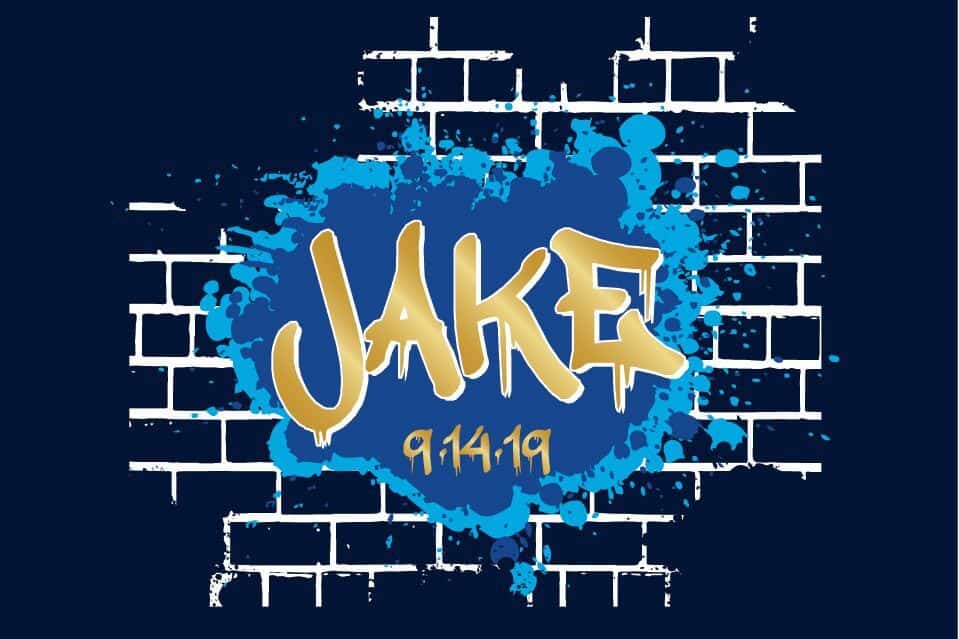 Graffiti Themed Bar Mitzvah Logo
