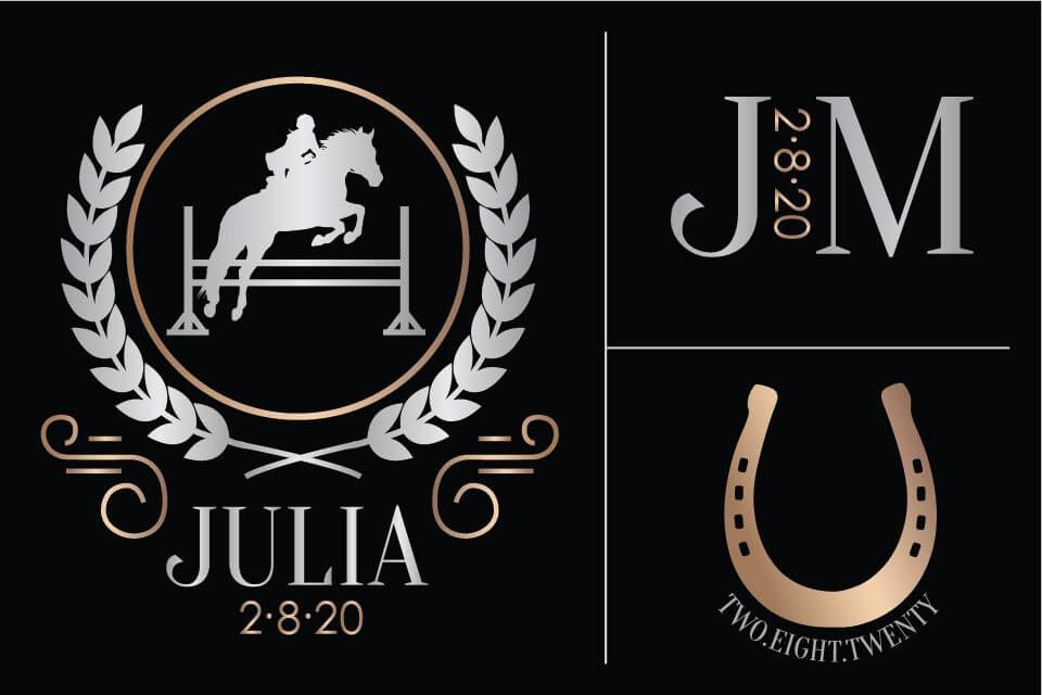 Horse Themed Bat Mitzvah Logo