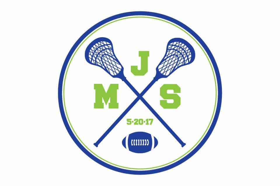 Football and Lacrosse Themed Logo