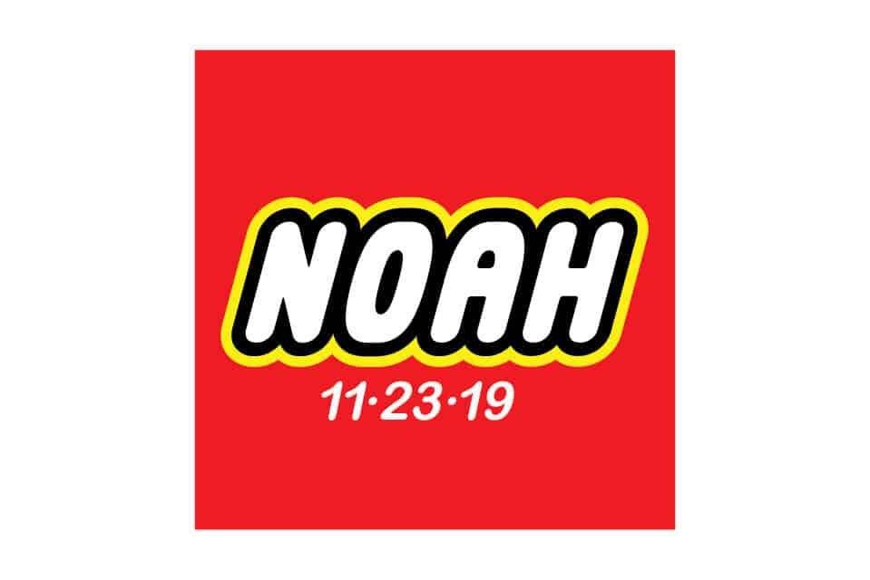 Lego Themed Bar Mitzvah Logo