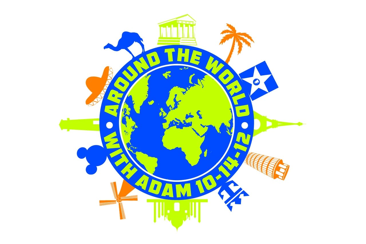 Custom Logo Design for Travel Themed Bar Mitzvah