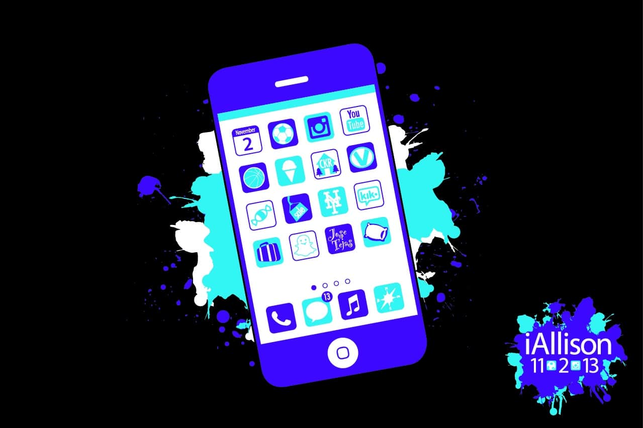 iPhone Logo with Customized Apps