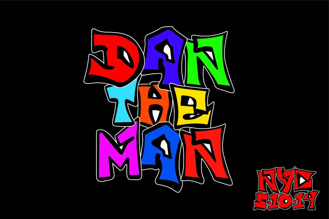 NYC Themed Logo with Graffiti Letters