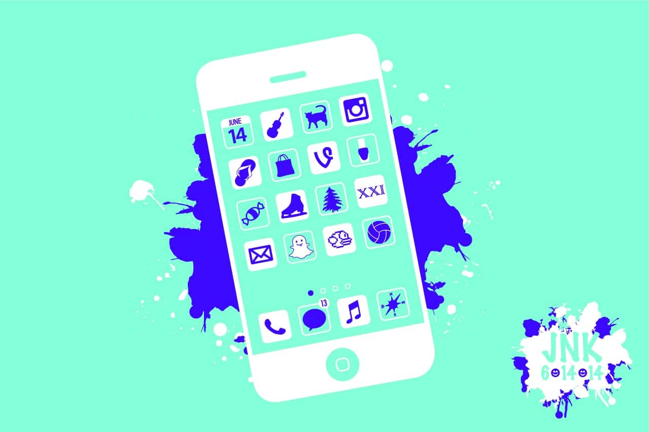 iPhone Logo with Custom Apps