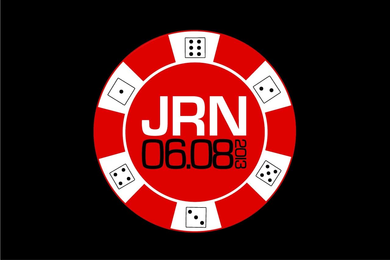 Poker Chip Logo for Vegas Themed Bar Mitzvah