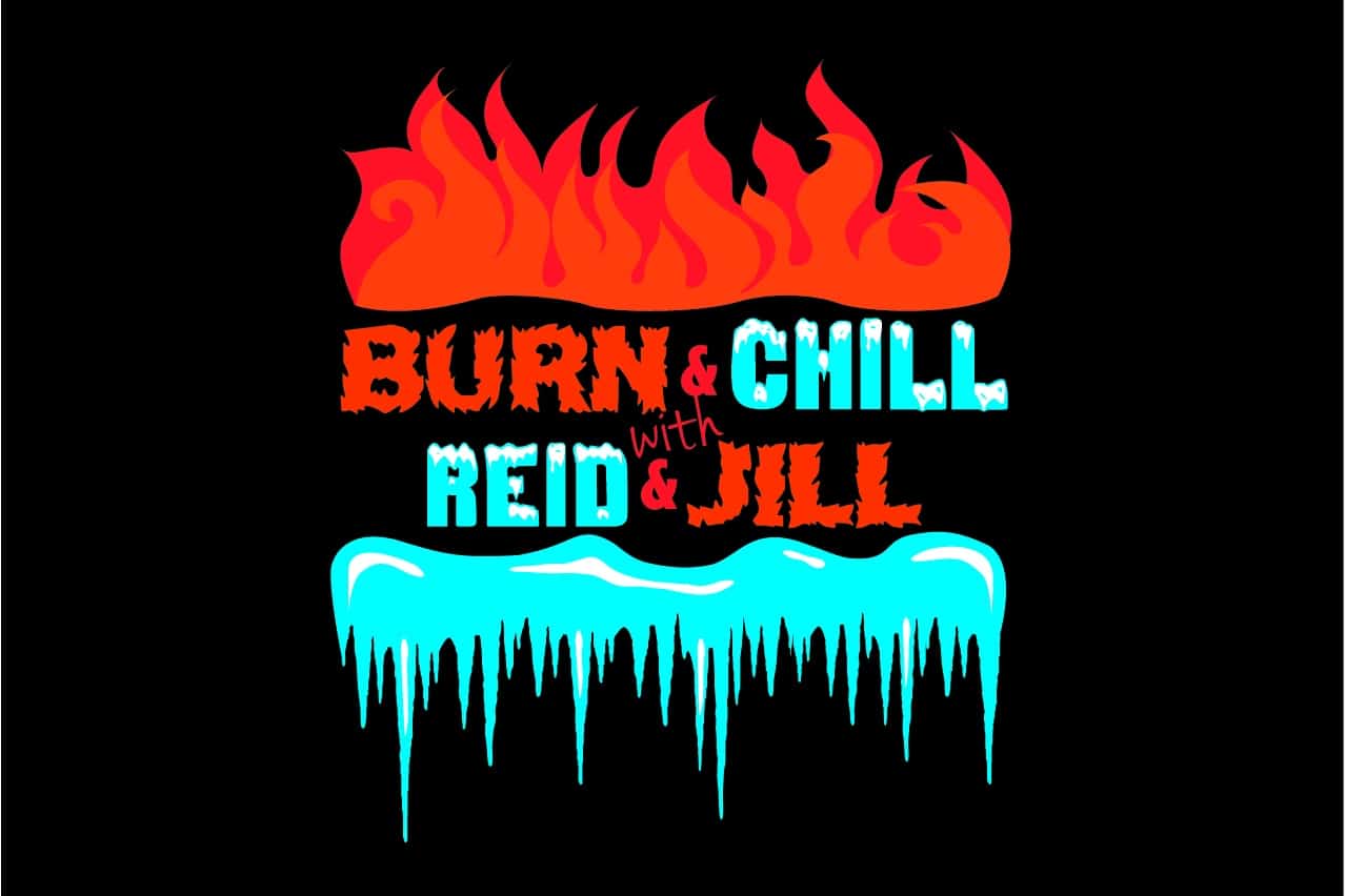 Fire and Ice Themed Bnai Mitzvah Logo