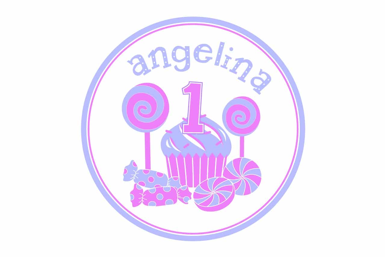 Candy Themed First Birthday Logo