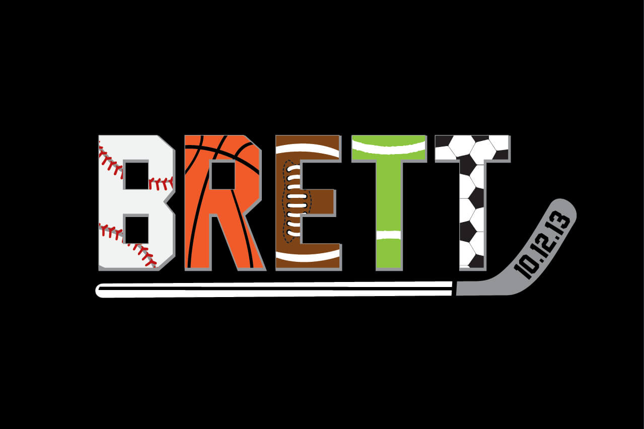 Sports Themed Bar Mitzvah Logo