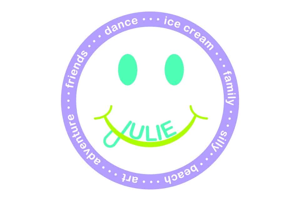 Everything Girl Themed Logo with Smiley Face