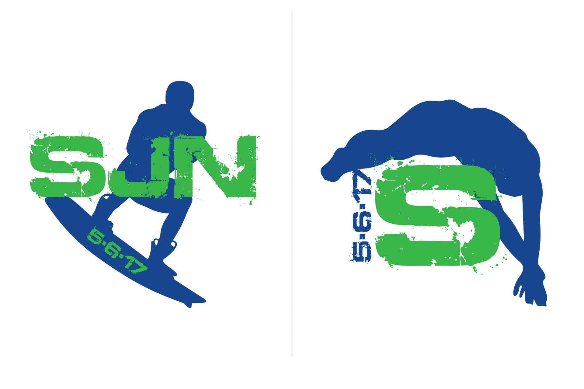 Surf Theme Bar Mitzvah Logo