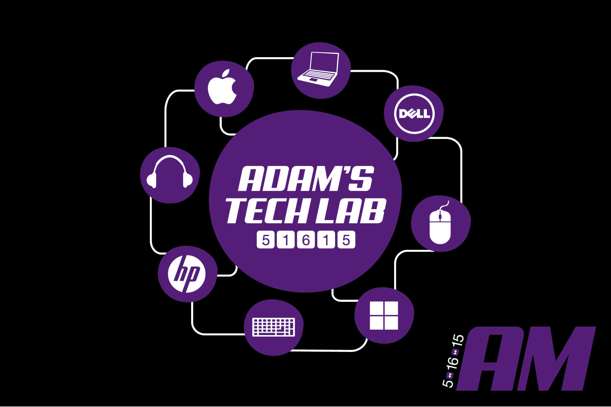 Technology Themed Bar Mitzvah Logo