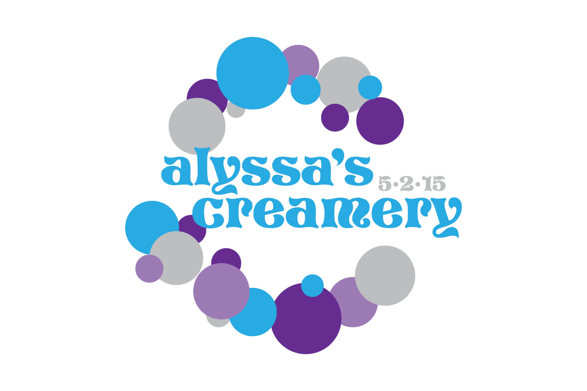 Ice Cream Themed Bat Mitzvah Logo