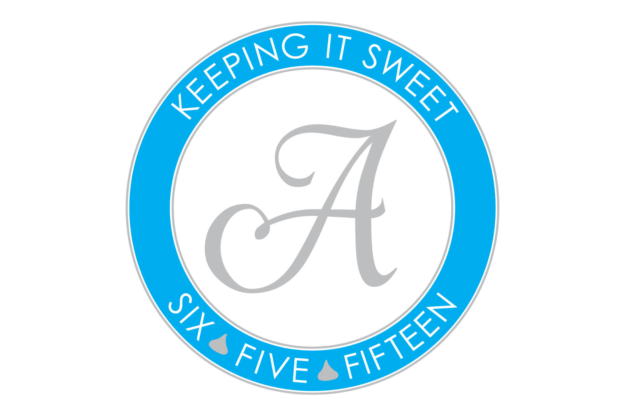 Candy Themed Bat Mitzvah Logo with Hershey Kisses