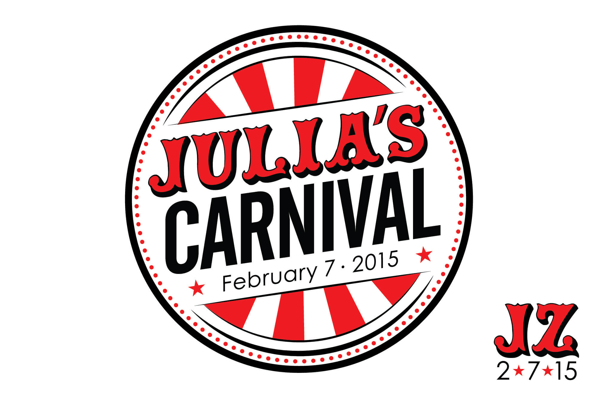 Carnival Themed Bat Mitzvah Logo