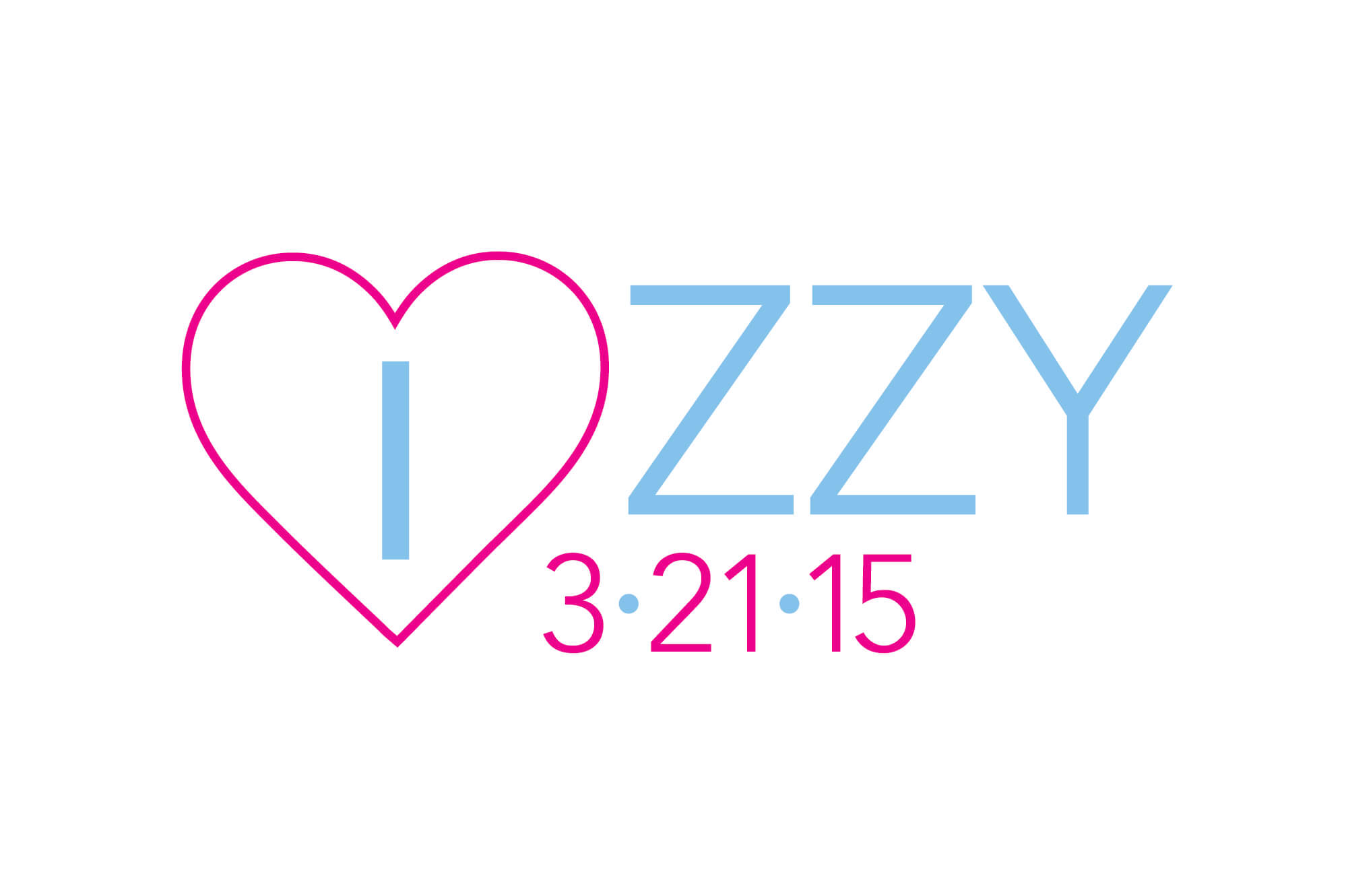 Bat Mitzvah Logo with Heart