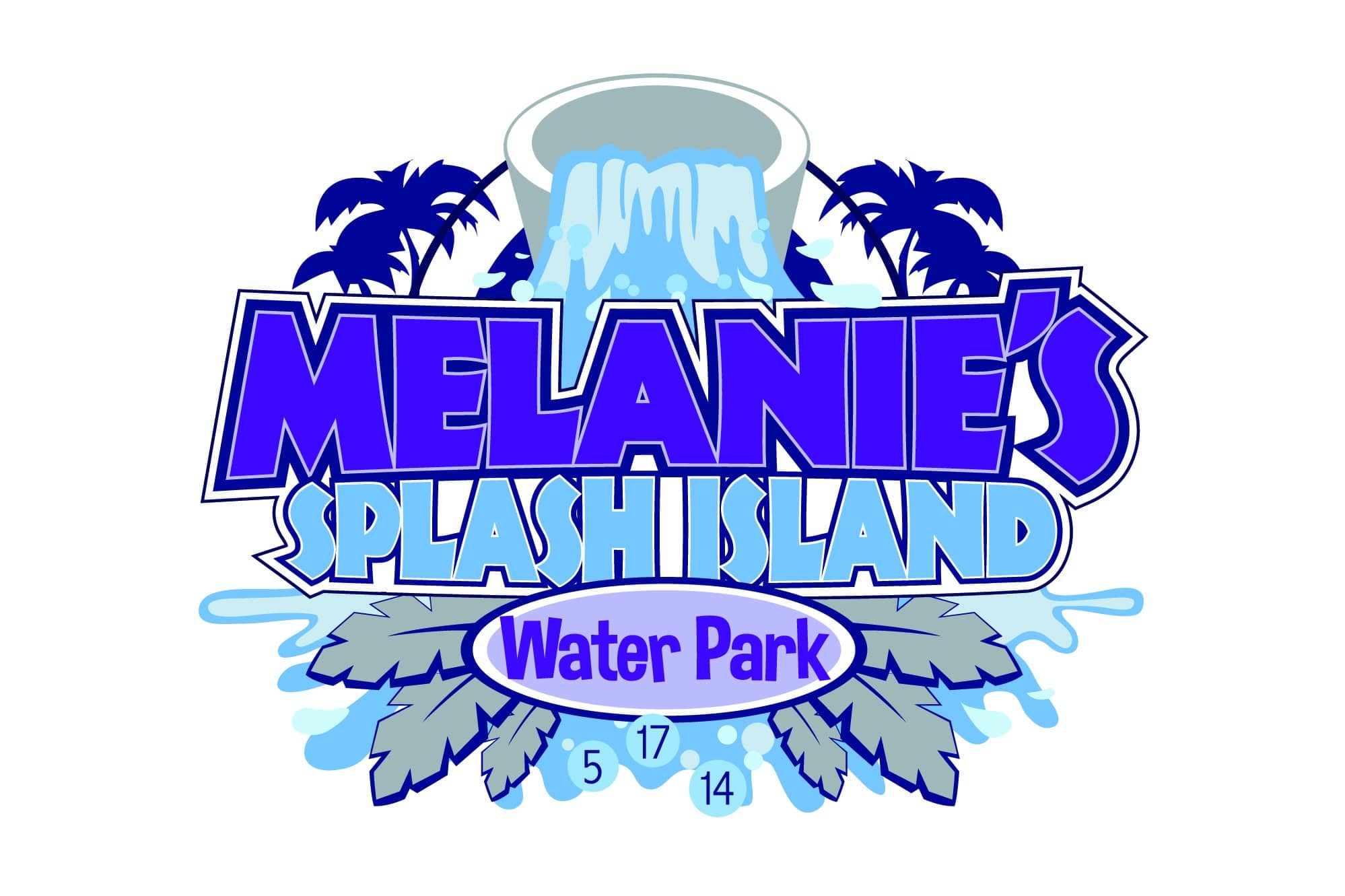 Waterpark Themed Bat Mitzvah Logo