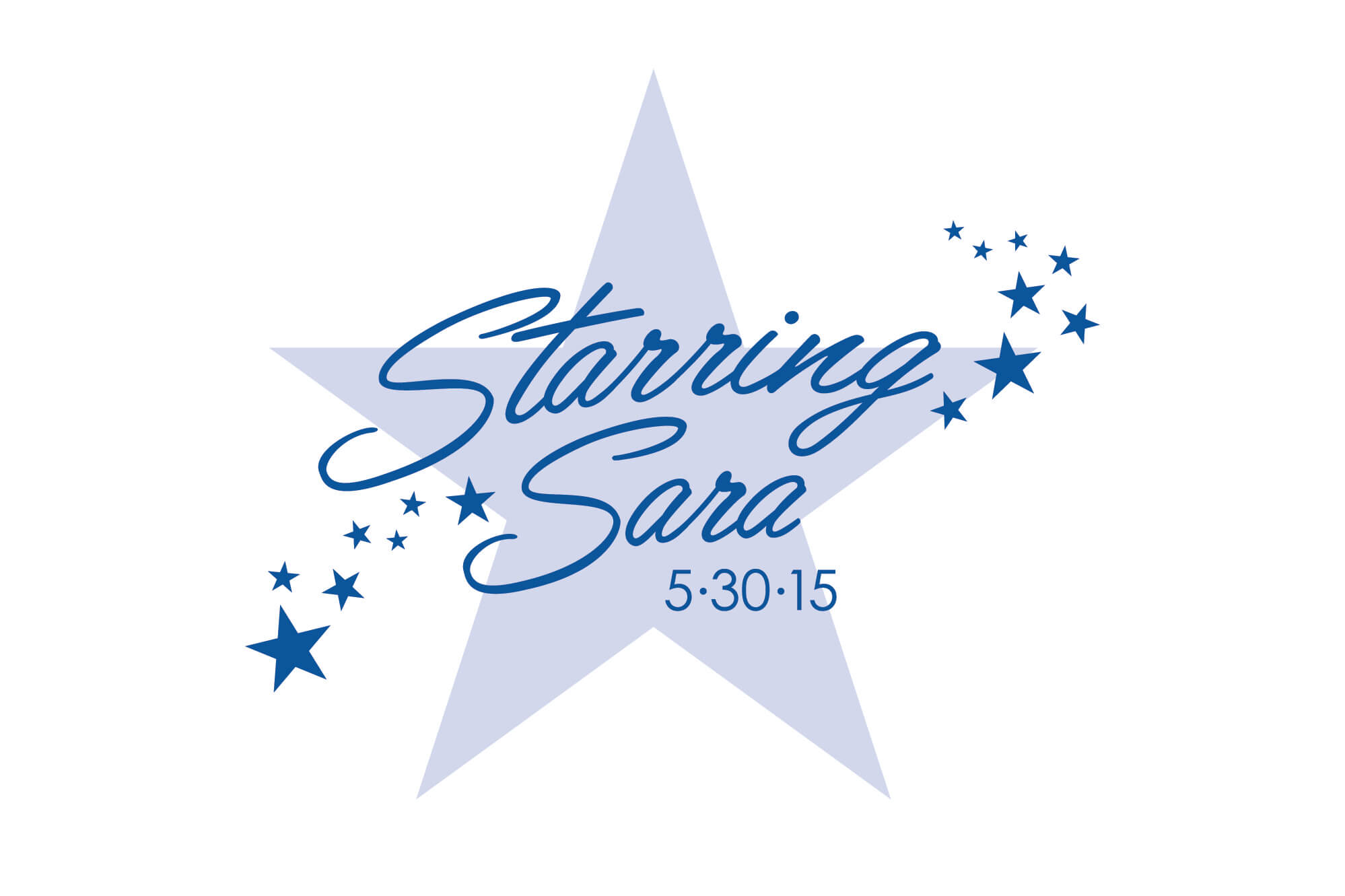 Star Themed Bat Mitzvah Logo