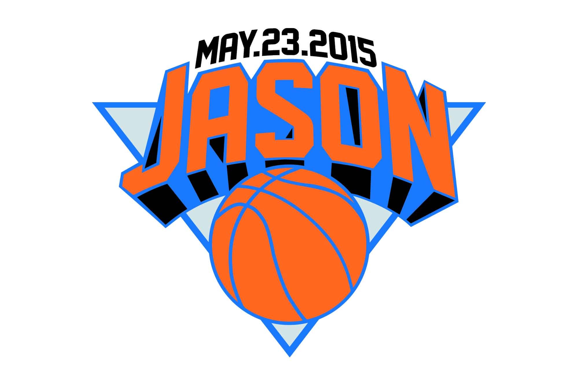 Basketball Themed Bar Mitzvah Logo