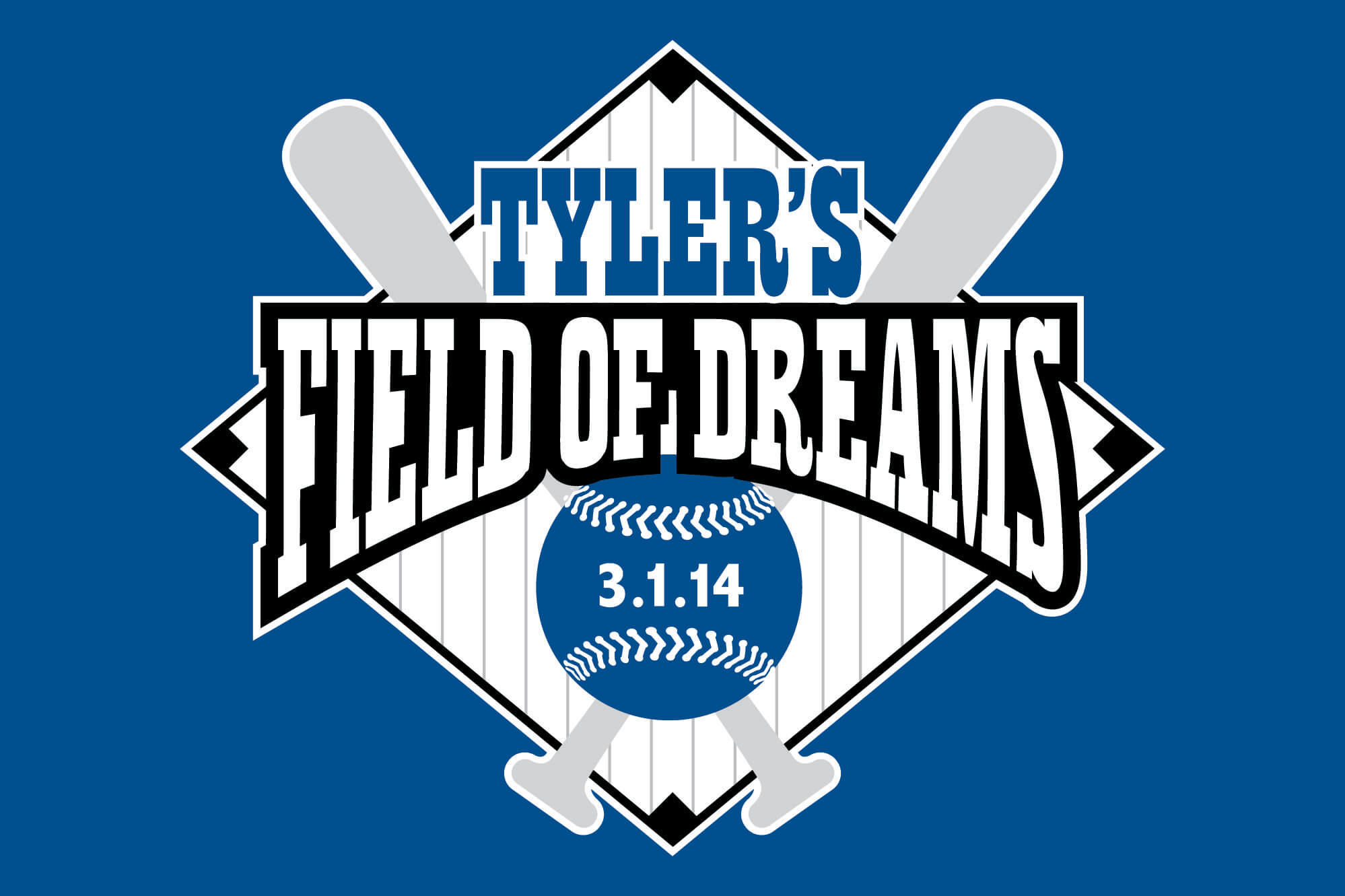 Baseball Themed Bar Mitzvah Logo