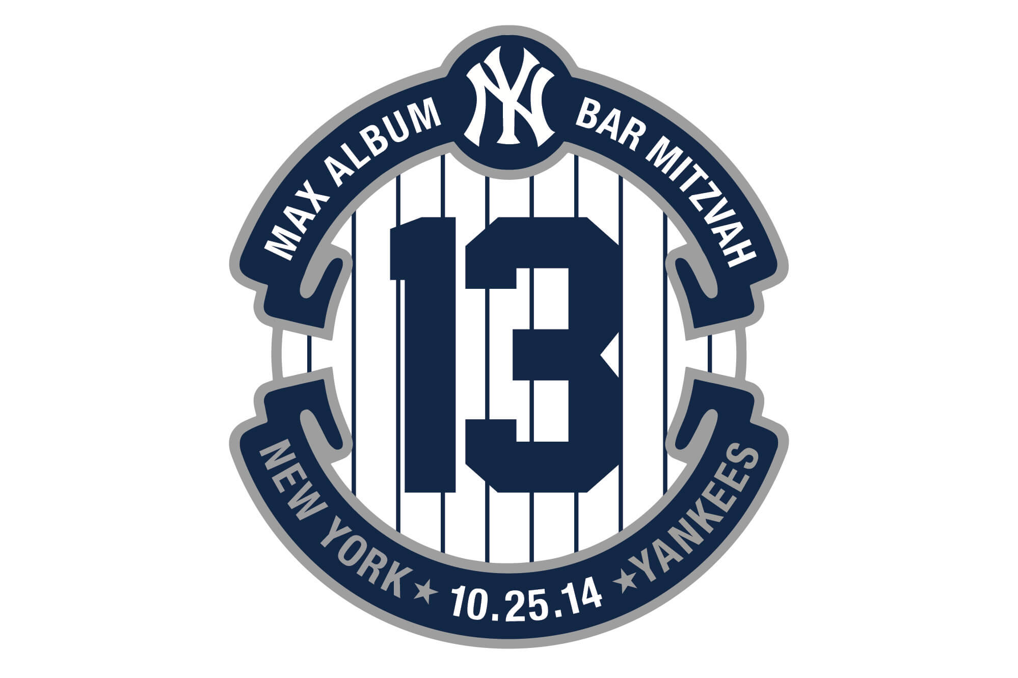Baseball Themed Bar Mitzvah Logo