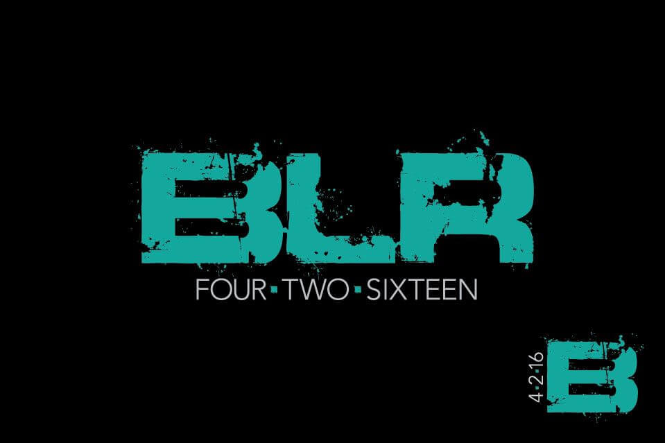 Bar Mitzvah Logo with Distressed Lettering