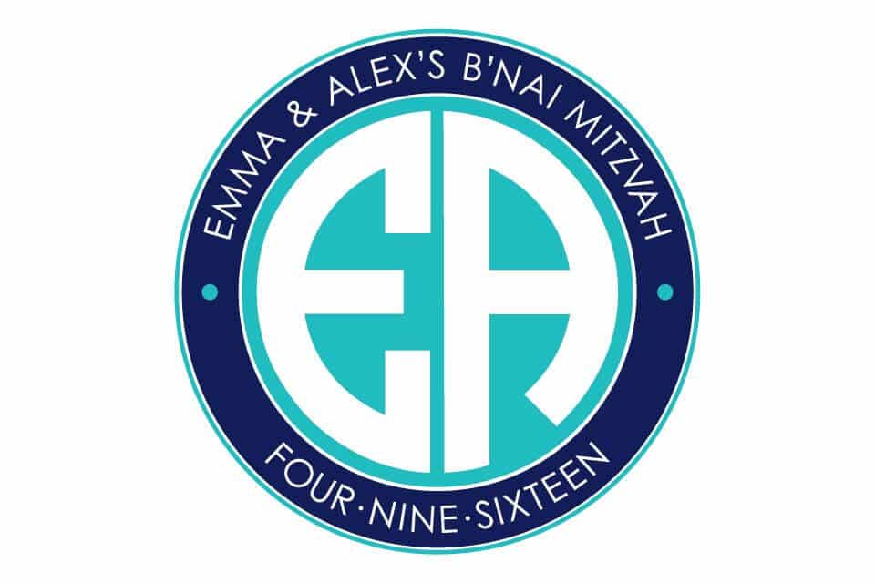 B'nai Mitzvah Monogram Logo