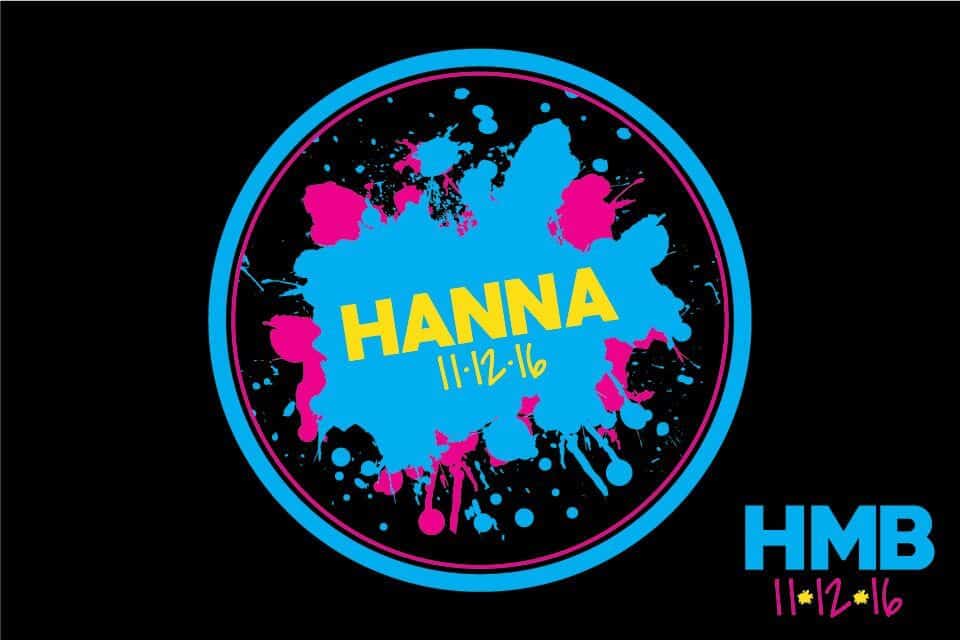 Neon Themed Splatter Paint Bat Mitzvah Logo