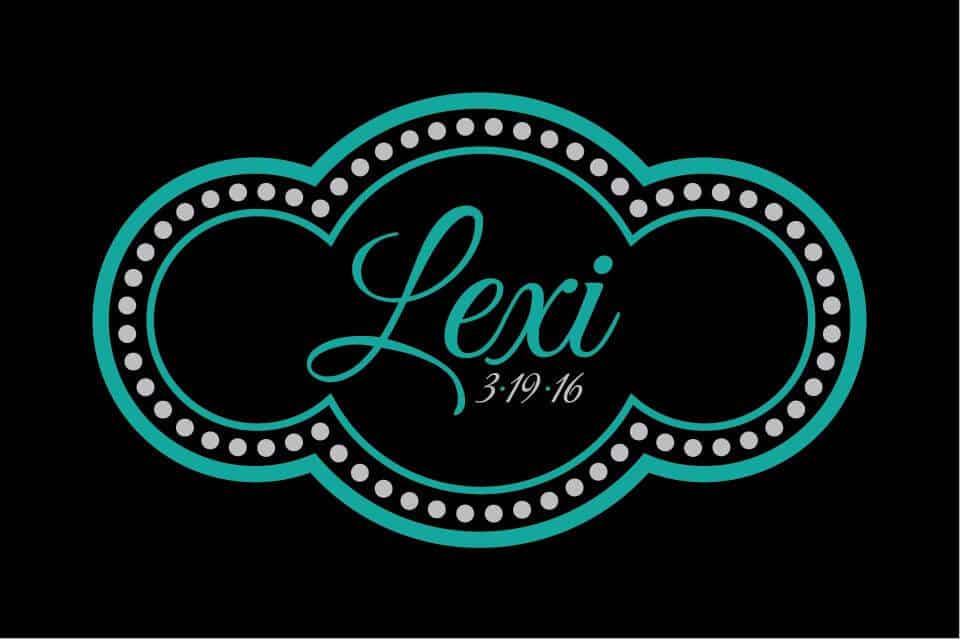 Bat Mitzvah Logo with Name and Date