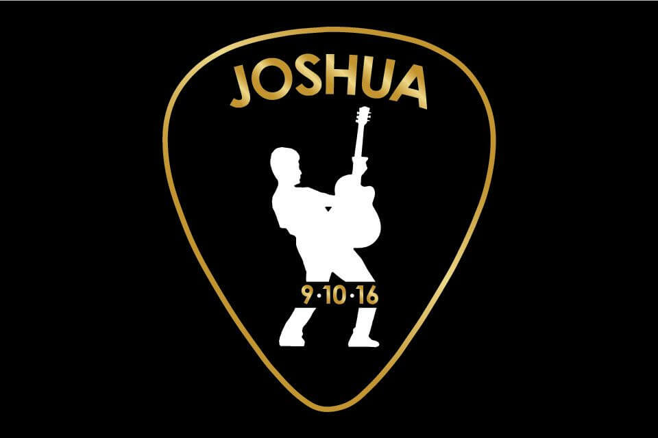 Custom Music Themed Bar Mitzvah Logo with Silhouette