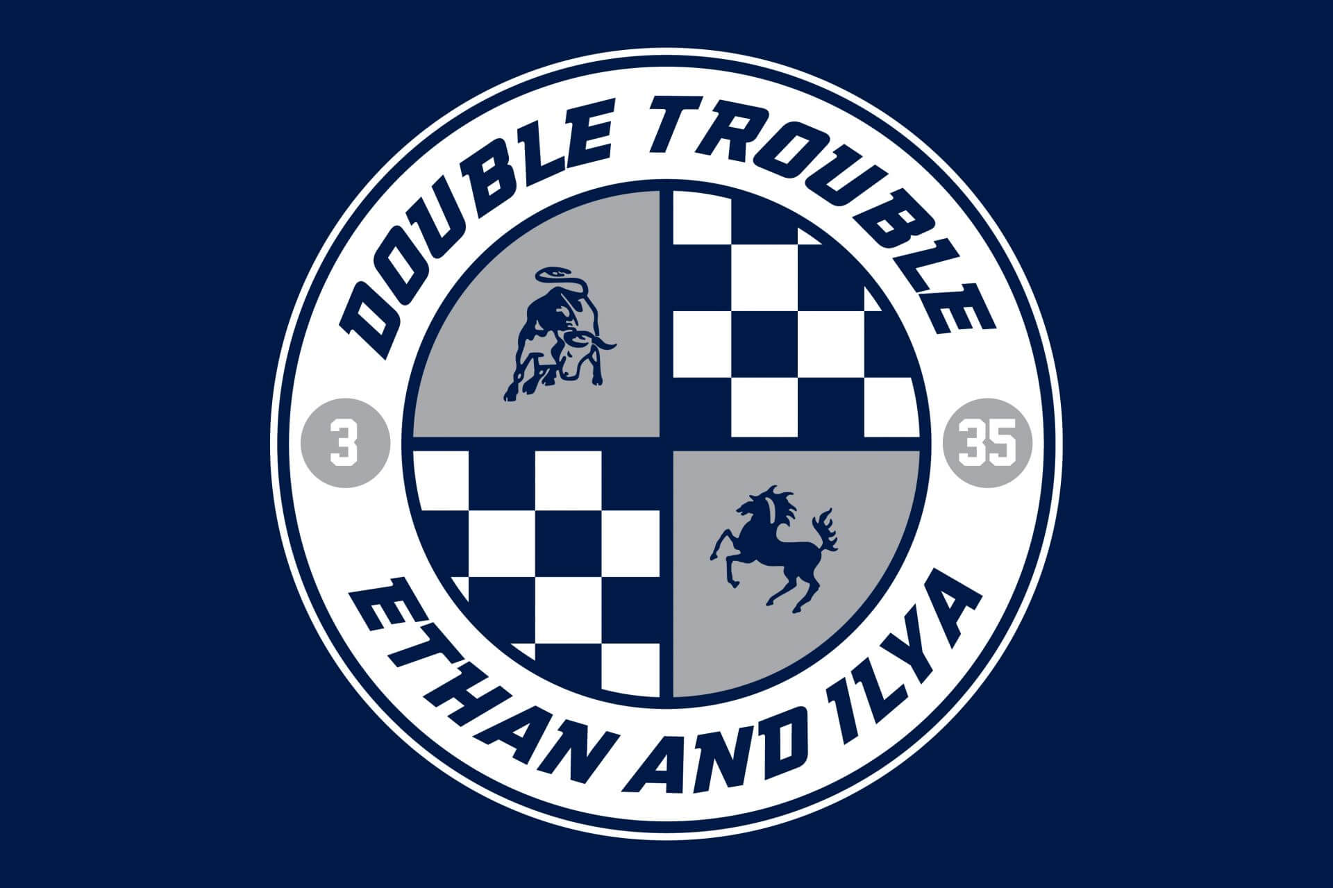 Racing Theme Bnai Mitzvah Logo