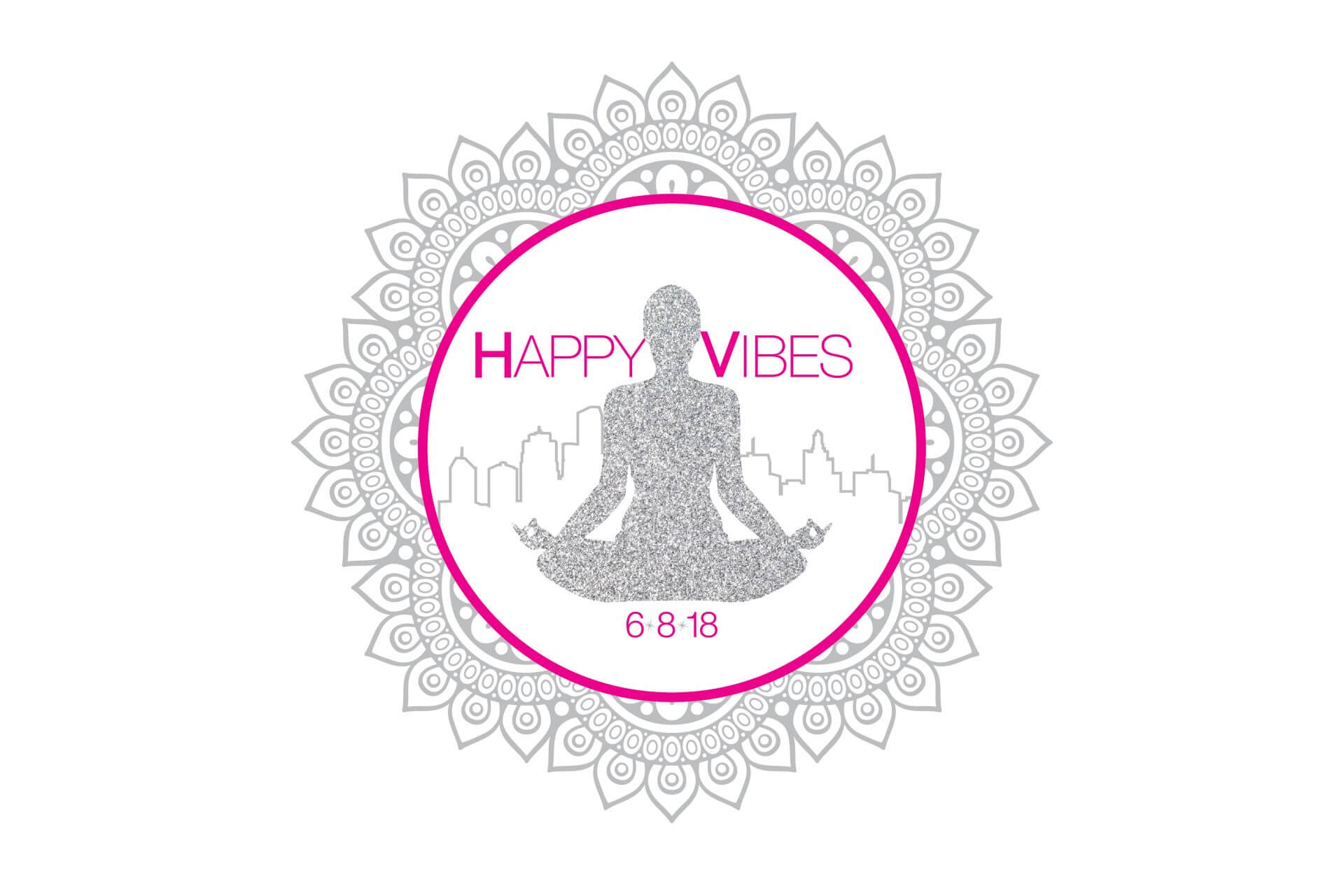Happy Vibes Theme Bat Mitzvah Logo