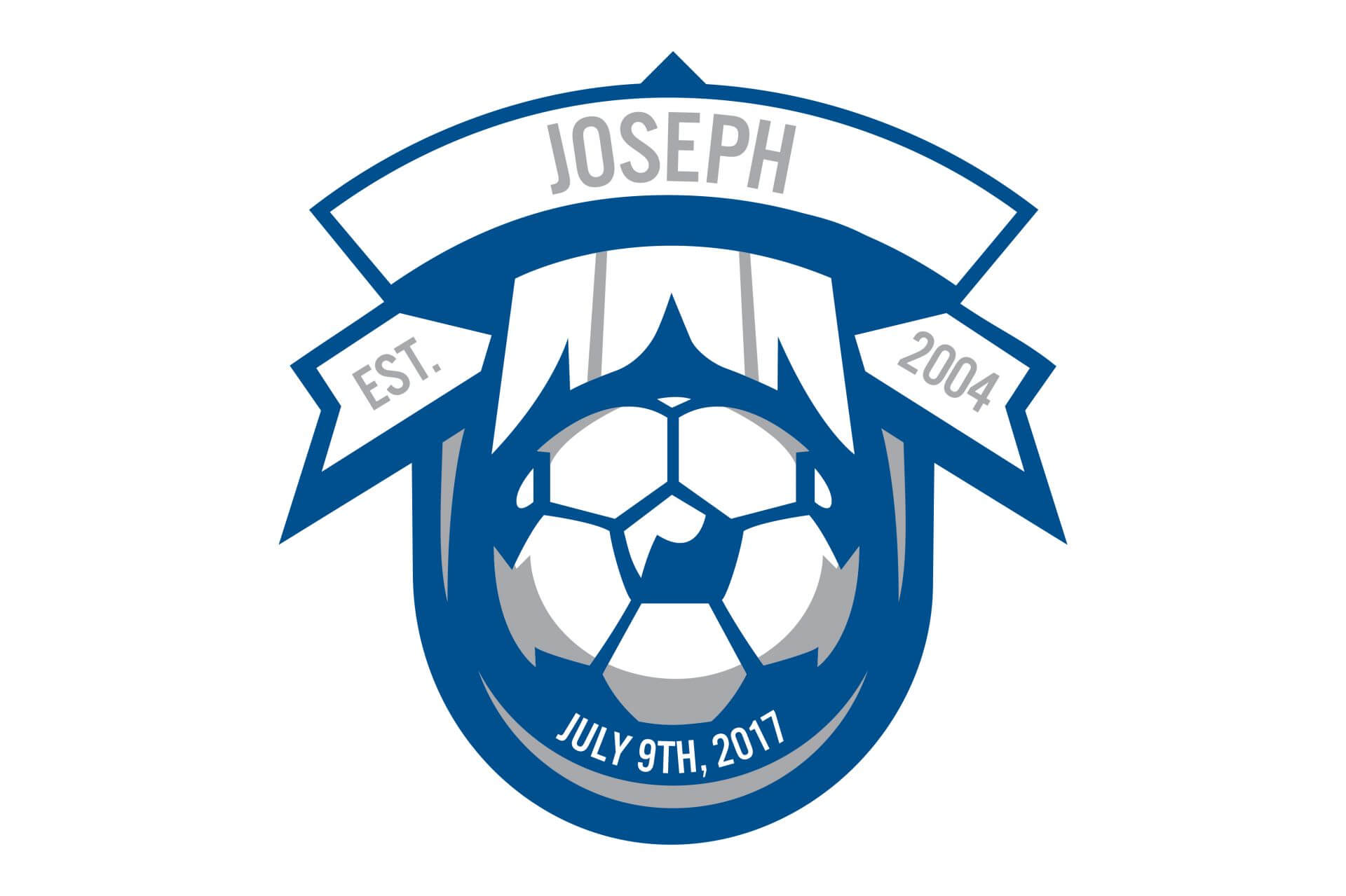 Soccer Theme Bar Mitzvah Logo