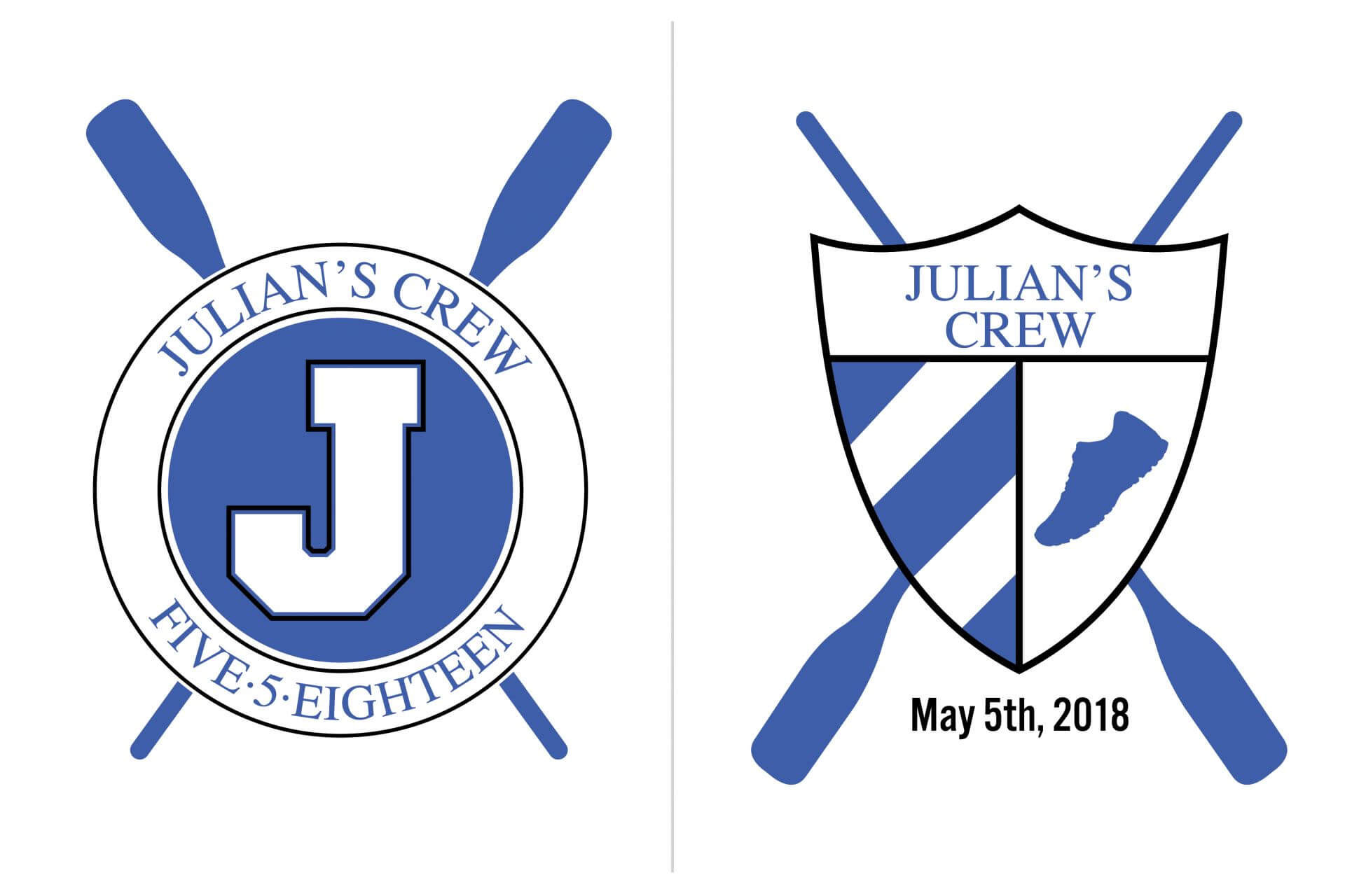 Rowing Theme Bar Mitzvah Logo