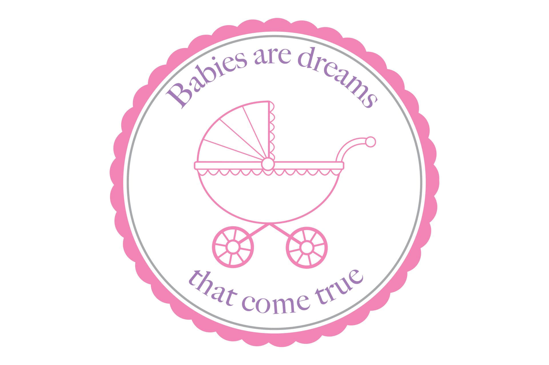 Dreams Come True Baby Shower Logo