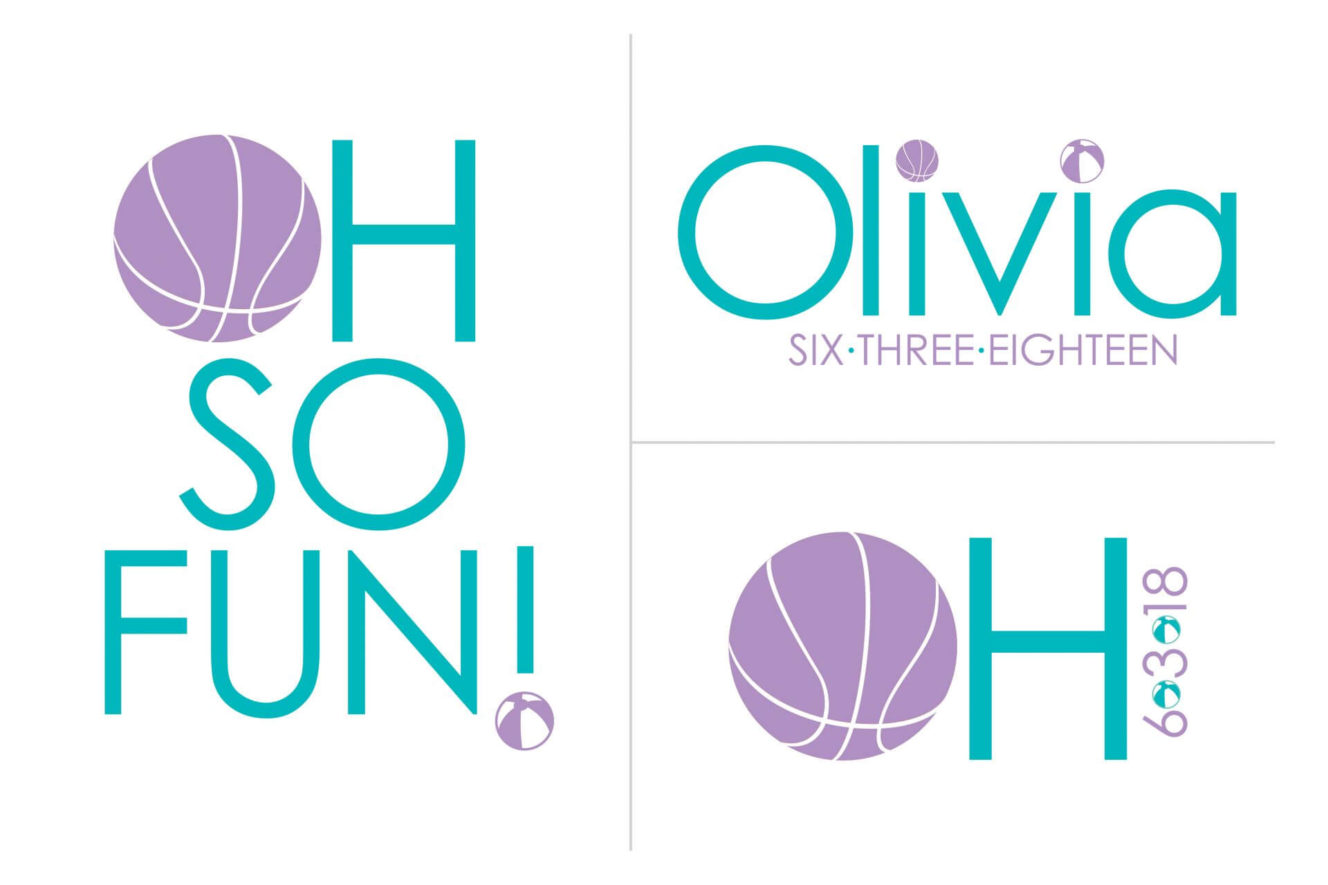 Basketball Theme Bat Mitzvah Logo