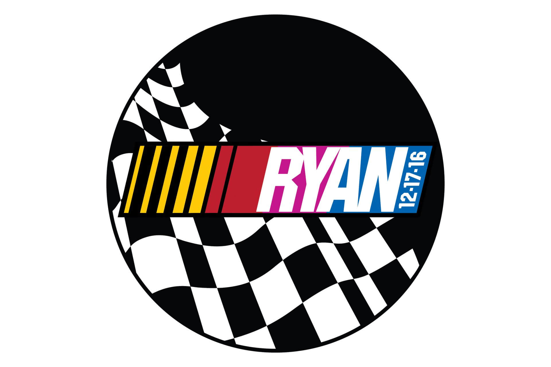 Nascar Theme Bar Mitzvah Logo