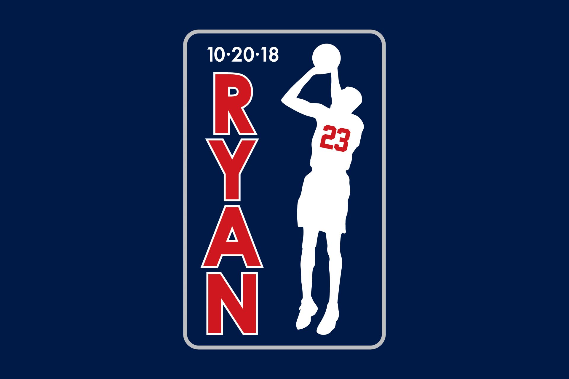 Basketball Theme Bar Mitzvah Logo