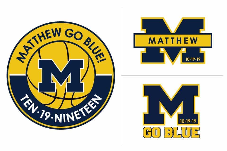 Michigan Themed Bar Mitzvah Logo