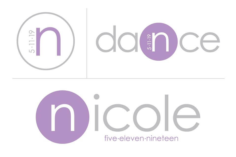 Bat Mitzvah Monogram Logo