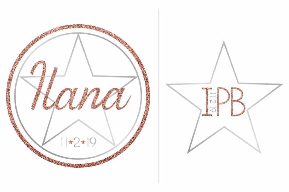 Star Themed Bat Mitzvah Logo