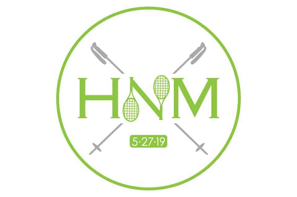 Ski and Tennis Themed Logo