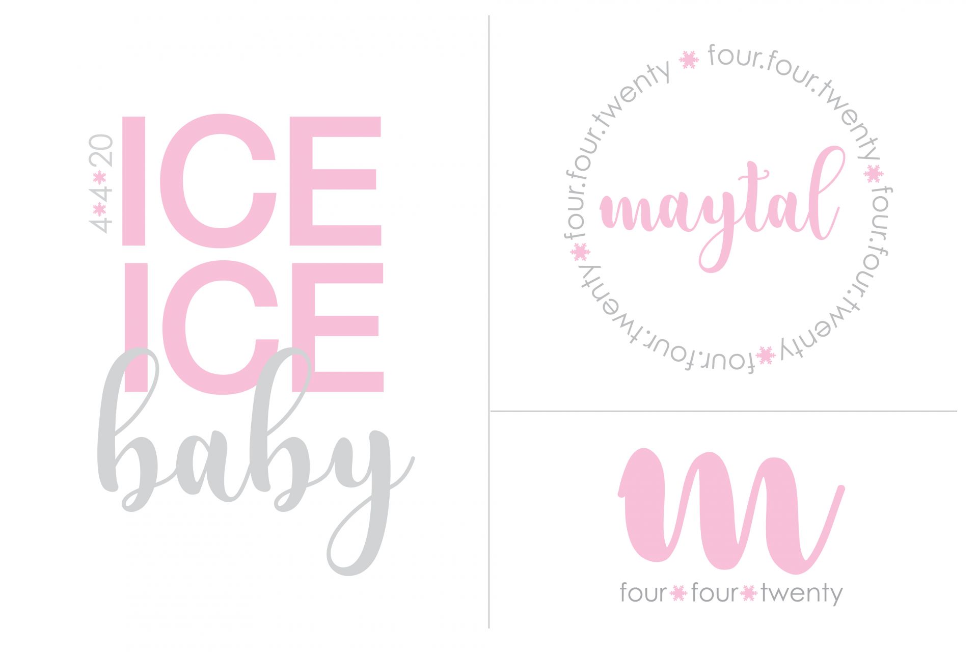 Snowflake Themed Bat Mitzvah Logo