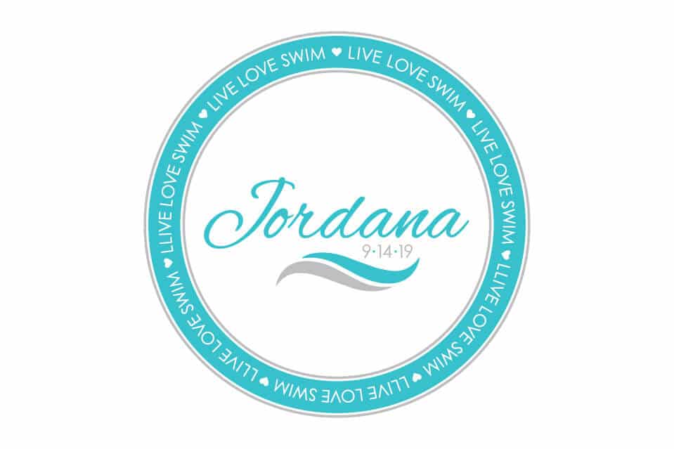 Swim Themed Bat Mitzvah Logo