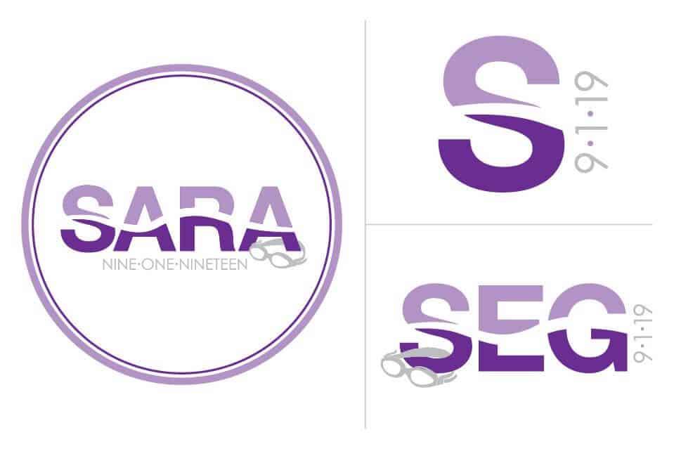 Swim Themed Bat Mitzvah Logo